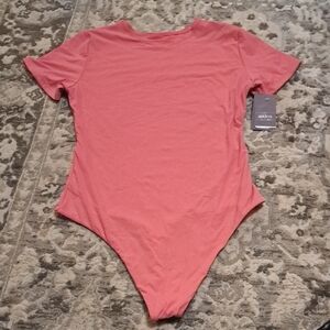 Auden Coral Pink Bodysuit